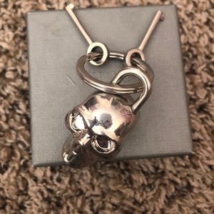 Alexander McQueen skull keychain